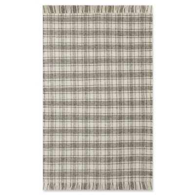 Bee &amp; Willow&trade; Camden Plaid Rug in Grey/Ivory