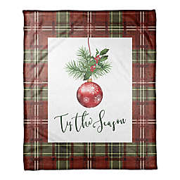 Designs Direct "Tis the Season" Throw Blanket in Red