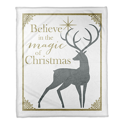 Alternate image 1 for Designs Direct Magic of Christmas Throw Blanket