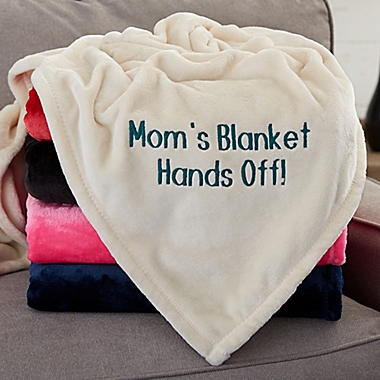 You Name It! Personalized Fleece Blanket For Her. View a larger version of this product image.
