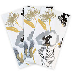 Ariella Watercolor Flower 16-Count  Paper Guest Towels