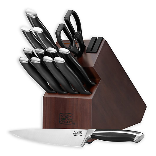 Alternate image 1 for Chicago Cutlery® 14-Piece Knife Block Set in Black