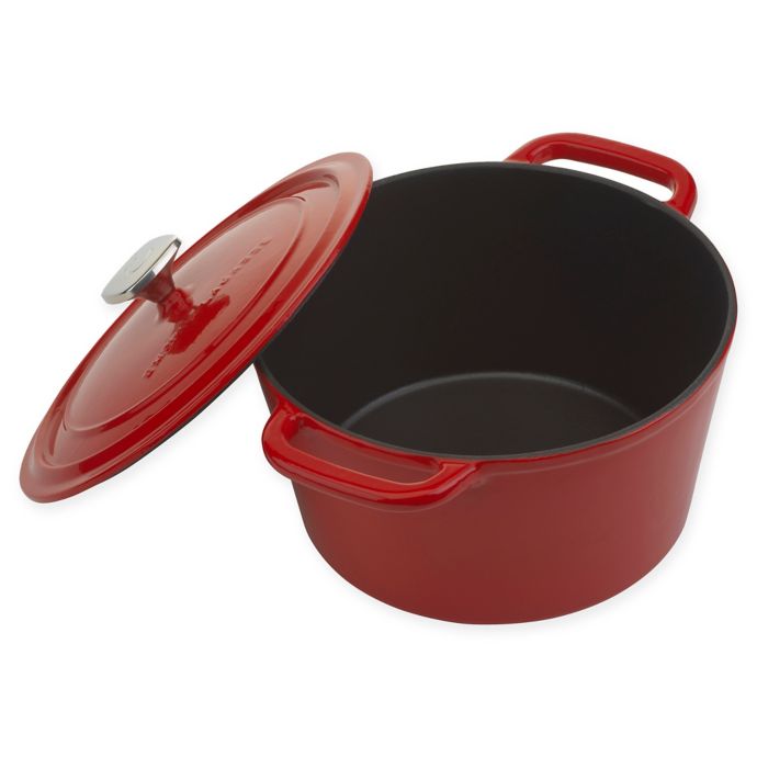 Emeril™ 6 qt. Enameled Cast Iron Covered Dutch Oven Bed Bath & Beyond