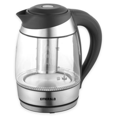 electric tea kettle with infuser