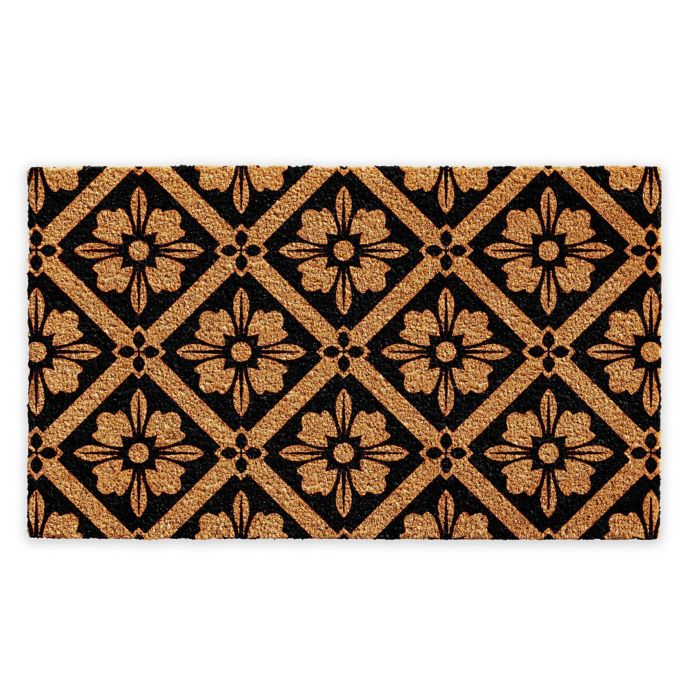 Calloway Mills Sophia 18 X 30 Coir Door Mat In Natural Black