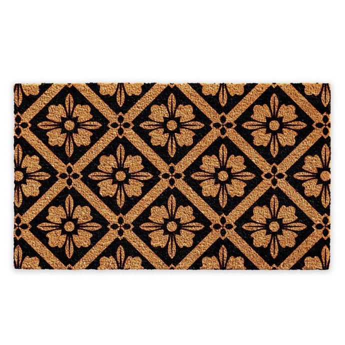 Calloway Mills Sophia 18 X 30 Coir Door Mat In Natural Black