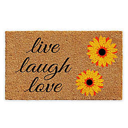 Calloway Mills Sunflower Live Laugh Love 17" x 29" Coir Door Mat