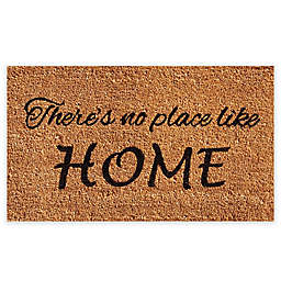 Calloway Mills No Place Like Home 24" x 36" Coir Door Mat in Natural/Black