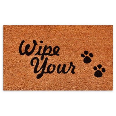 NEW Kempf Wipe Your Paws Coco Doormat Rubber Backed 18 by 30 0.5 Inch 