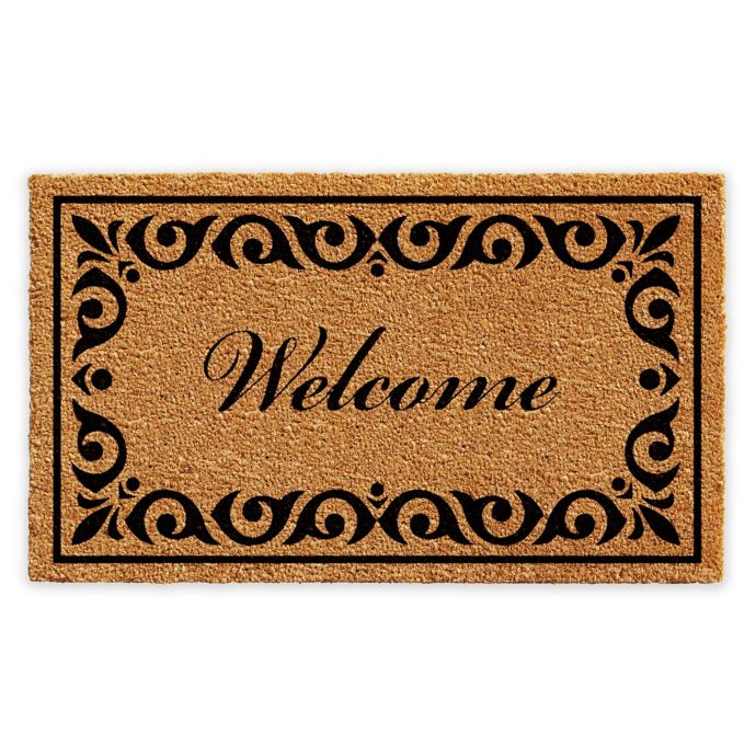 Calloway Mills Breaux Welcome 30" x 48" Coir Door Mat in ...