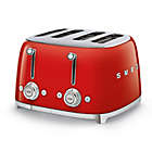Alternate image 0 for SMEG 4-Slice Toaster in Red