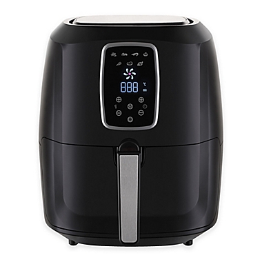 Emerald 5.2 Liter Air Fryer in Black. View a larger version of this product image.