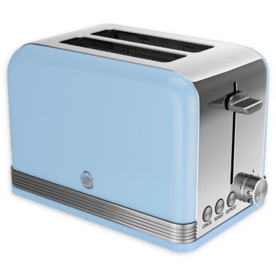 Swan® Retro Style 2-Slice Toaster in Blue