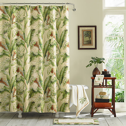 Tommy Bahama Palmiers Shower Curtain In Green Bed Bath Beyond - Tommy Bahama Home Decorating Ideas On A Budget