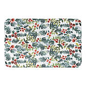 Designs Direct 34&quot; x 21&quot; Watercolor Holly Bath Mat in Green