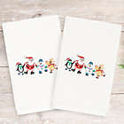 Alternate image 1 for Linum Home Christmas Skating Party Hand Towels (Set of 2)