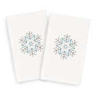Alternate image 0 for Linum Home Christmas Crystal 2-Piece Hand Towel Set in White