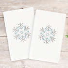 Alternate image 1 for Linum Home Christmas Crystal 2-Piece Hand Towel Set in White