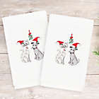 Alternate image 1 for Linum Home Christmas Cute Couple Hand Towels (Set of 2)