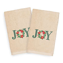 Linum Home Christmas Joy 2-Piece Hand Towel Set