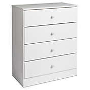 Astrid 4-Drawer Dresser in White