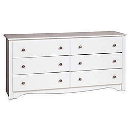 Monterey 6-Drawer Dresser in White