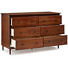 Alternate image 3 for Forest Gate 6-Drawer Solid Wood Dresser in Walnut