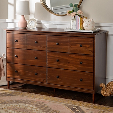 Forest Gate 6-Drawer Solid Wood Dresser in Walnut. View a larger version of this product image.
