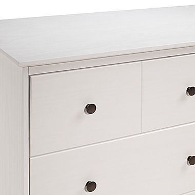 Forest Gate 6-Drawer Solid Wood Dresser in White. View a larger version of this product image.