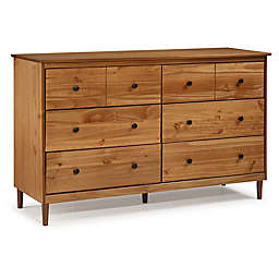 Forest Gate 4-Drawer Solid Wood Dresser in Caramel