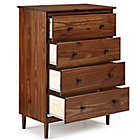 Alternate image 3 for Forest Gate 4-Drawer Solid Wood Dresser in Walnut
