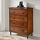 Alternate image 5 for Forest Gate 4-Drawer Solid Wood Dresser in Walnut