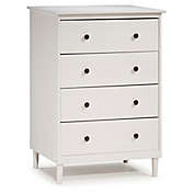 Forest Gate 4-Drawer Solid Wood Dresser in White