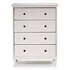 Alternate image 1 for Forest Gate 4-Drawer Solid Wood Dresser in White