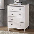 Alternate image 4 for Forest Gate 4-Drawer Solid Wood Dresser in White