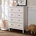 Alternate image 6 for Forest Gate 4-Drawer Solid Wood Dresser in White