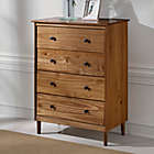 Alternate image 4 for Forest Gate 4-Drawer Solid Wood Dresser in Caramel
