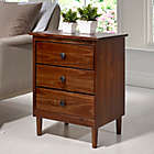 Alternate image 4 for Forest Gate&trade; Aspen 3-Drawer Solid Wood Nightstand in Walnut