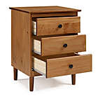 Alternate image 3 for Forest Gate&trade; Aspen 3-Drawer Solid Wood Nightstand in Caramel