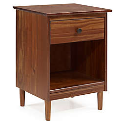 Forest Gate™ Aspen 1-Drawer Solid Wood Nightstand in Walnut