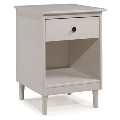 Forest Gate&trade; Aspen 1-Drawer Solid Wood Nightstand in White