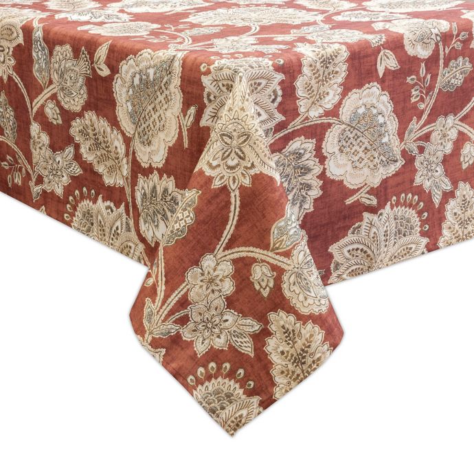 Tommy Bahama® Tahitian Jacobean Tablecloth in Cinnabar | Bed Bath & Beyond