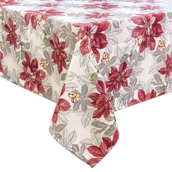 Tommy Bahama® Tropical Poinsettia Tablecloth in Ivy | Bed Bath & Beyond