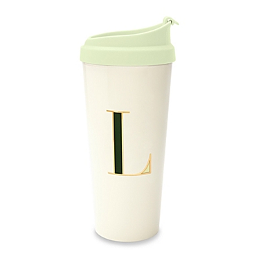 kate spade new york It&#39;s Personal&trade; Monogrammed Letter &quot;L&quot; Travel Mug. View a larger version of this product image.