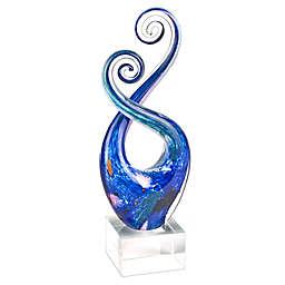 Badash Monet Murano Swirl Centerpiece on Base Figurine