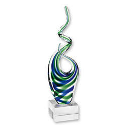 Badash Ocean 14-Inch Art Glass Sculpture