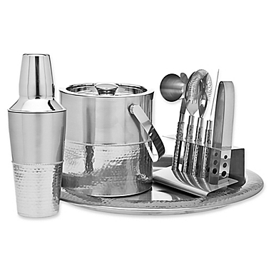 Godinger 9-Piece Hammered Barware Set. View a larger version of this product image.