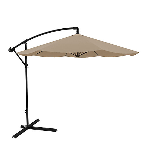 Pure Garden Cantilever Offset 10 Foot, 10 Hanging Cantilever Patio Umbrella