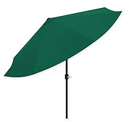 Pure Garden 10-Foot Push Button Patio Market Umbrella in Green