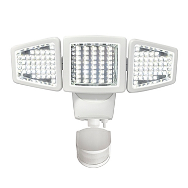 120 LED Triple Head Solar Motion Light  in White. View a larger version of this product image.